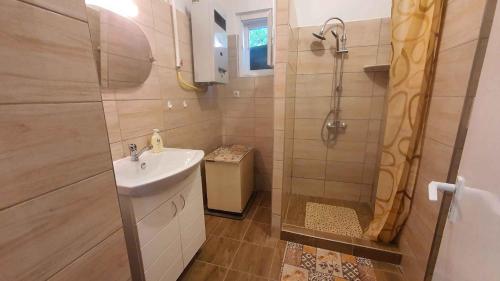 A bathroom at Holiday home in Siofok - Balaton 38173