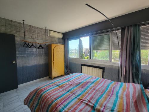 Posteľ alebo postele v izbe v ubytovaní Bel appartement à 200m de la mer!
