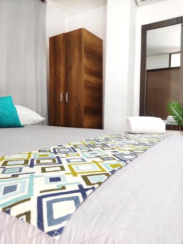 Cama o camas de una habitación en Walena Hotel