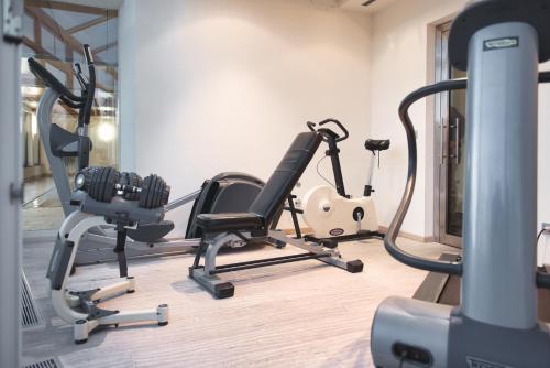 Posilňovňa alebo fitness centrum v ubytovaní Hotel Gasthof Stern