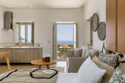 Χώρος καθιστικού στο Salvia Areopolis All Suite Hotel