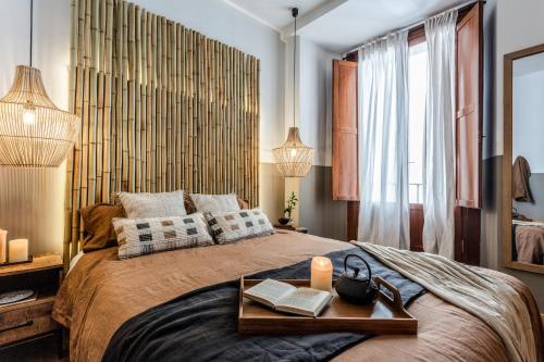 Postel nebo postele na pokoji v ubytování TETELA- 1 Bedroom Apartment with shared pool in Centro