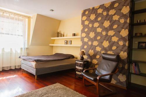 Posteľ alebo postele v izbe v ubytovaní Apartament Centrum Mostowa