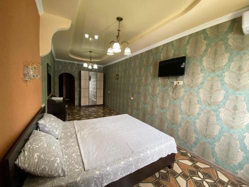 TV a/nebo společenská místnost v ubytování Hostel Golden Fleece