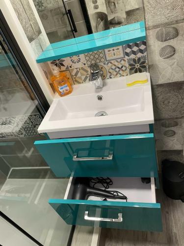 Kúpeľňa v ubytovaní Le Martin pêcheur, Appartement proche hyper centre