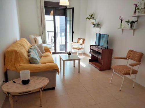 TV a/nebo společenská místnost v ubytování Apartamento Grande Centrico