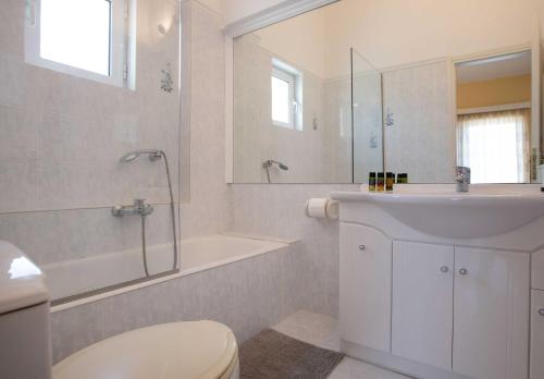 A bathroom at Villa with Private S Pool-Theologos by GHH