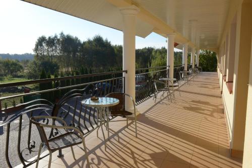 Balkoni atau teres di Hotelik Pod Lwami