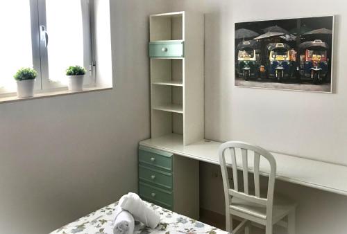 TV a/nebo společenská místnost v ubytování Apartamento Las Flores