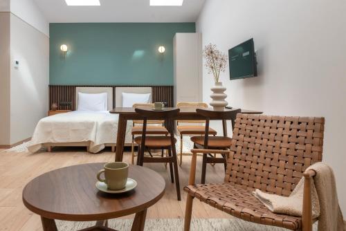 Posteľ alebo postele v izbe v ubytovaní Monciak55 Sopot Apartments