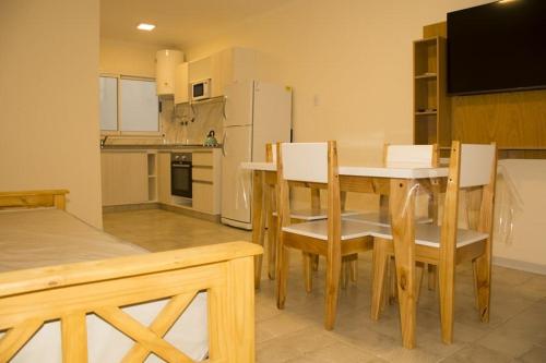 Køkken eller tekøkken på Apart Punta Iglesia