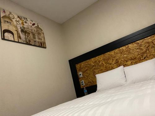 Katil atau katil-katil dalam bilik di Hotel Central Pirámides