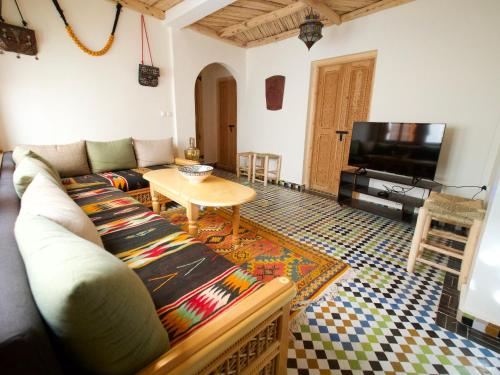 Prostor za sedenje u objektu Traditional Moroccan House