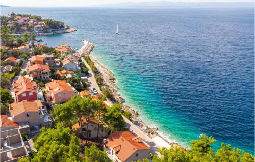 an aerial view of a resort near the ocean at Holiday Home Prigradica Bb Cr in Prigradica
