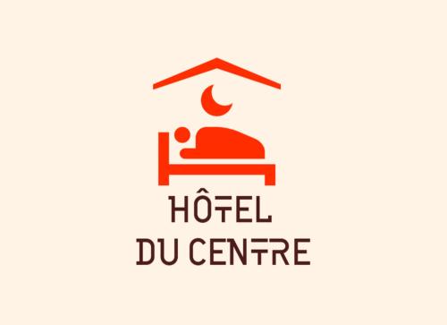 a logo for a hotel dmg centre at Hôtel Du Centre in Saint-Denis