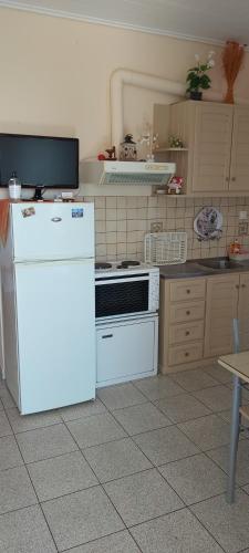 Кухня или мини-кухня в Bousounis Apartments
