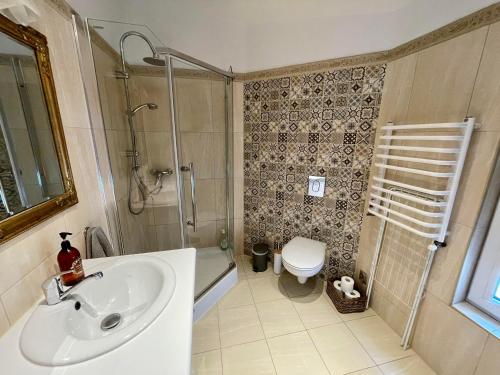Bilik mandi di Merida Apartament