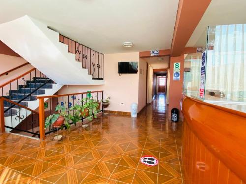 TV a/nebo společenská místnost v ubytování Samay's Hostal