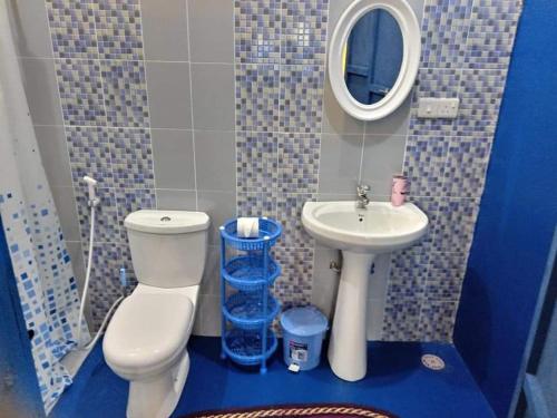 Koupelna v ubytování Furaha B&B Kendwa