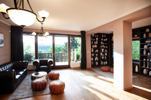 Χώρος καθιστικού στο Apartmány Mind Adventure
