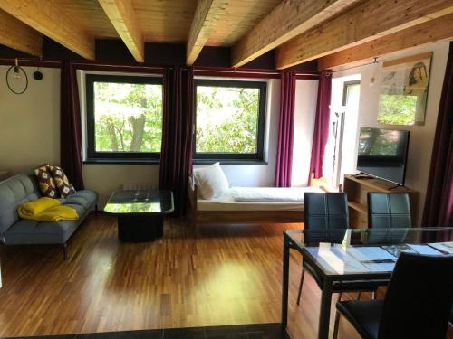 Posezení v ubytování FLATS 2 RENT