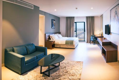 Posezení v ubytování Boulevard Hotel Oman