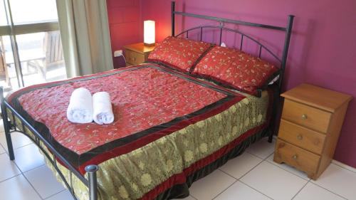 Ένα ή περισσότερα κρεβάτια σε δωμάτιο στο Casual Lodge Unit 4