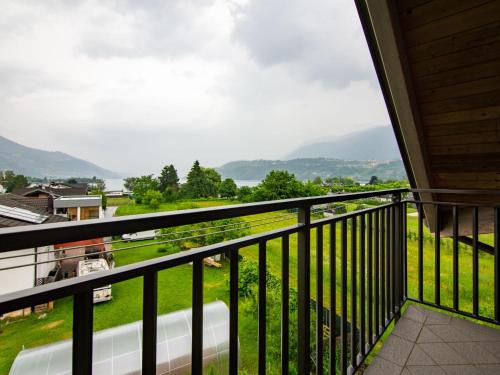 a view from the balcony of a house at Apartment Deval-3 by Interhome in Calceranica al Lago
