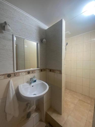 Koupelna v ubytování Hostel Danylo Halytskyi
