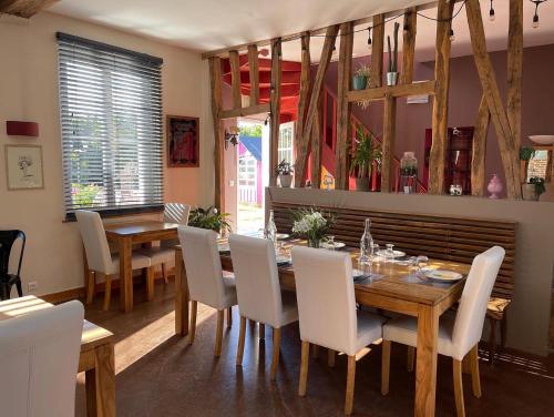 Zona de estar de Au Presbytère de Saigneville