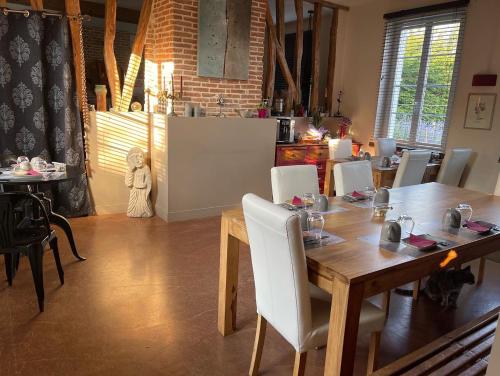 Zona de estar de Au Presbytère de Saigneville