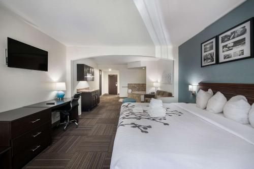 Katil atau katil-katil dalam bilik di Sleep Inn & Suites Chesapeake - Portsmouth