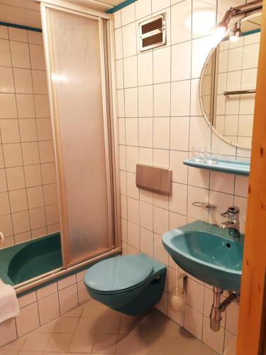 Koupelna v ubytování Landhotel Lacknerhof