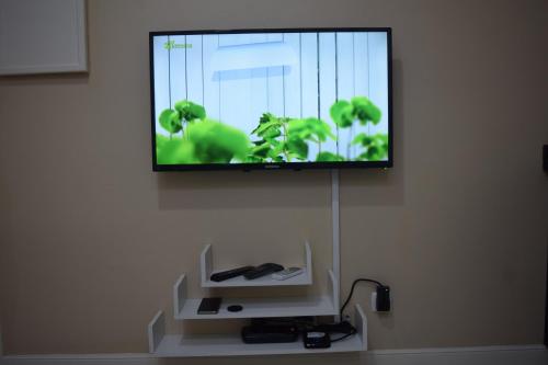 TV a/nebo společenská místnost v ubytování Cozy Studio