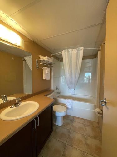 A bathroom at Franklin Suite Hotel