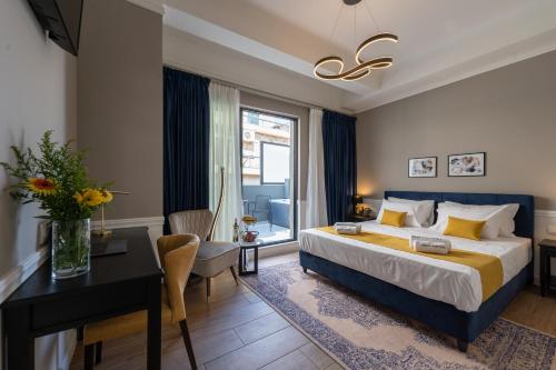 Postel nebo postele na pokoji v ubytování Pure Hotel by Athens Prime Hotels