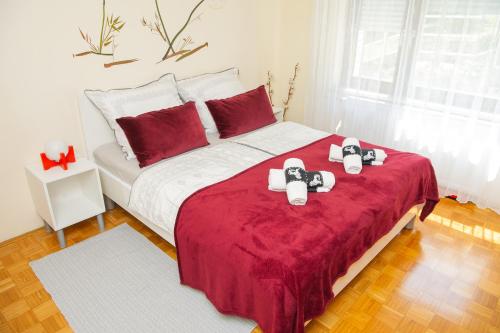 Postel nebo postele na pokoji v ubytování Apartment Karlie