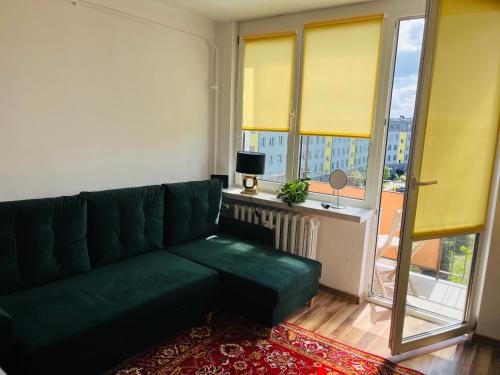 Χώρος καθιστικού στο Apartament na Spółdzielczej