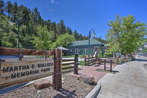 a sign for a playground at a park at Sleek Deadwood Getaway Less Than 1 Mi to Downtown! in Deadwood