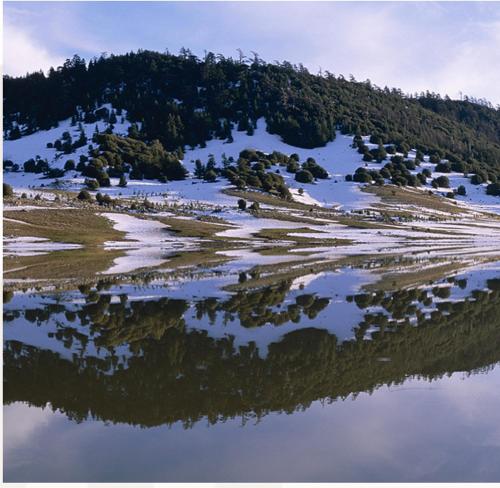 L'établissement Ifrane Chalet en hiver