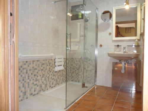 Ett badrum på Casa Da Vieira