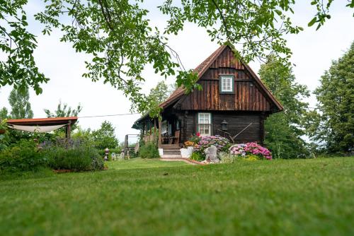 Un jardín fuera de Ferienhaus Robier