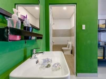 Ένα μπάνιο στο Homestay Vườn Pháp