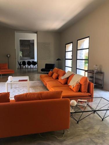 Posezení v ubytování Maison au coeur d'un vignoble