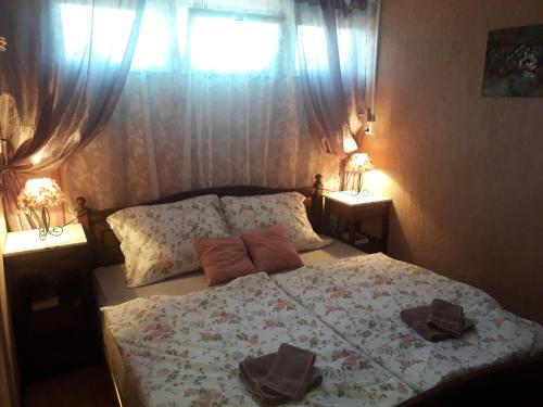 Cama o camas de una habitación en Borgáta Retro Apartman