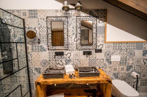 Koupelna v ubytování HOTEL SOMNIFABRIK