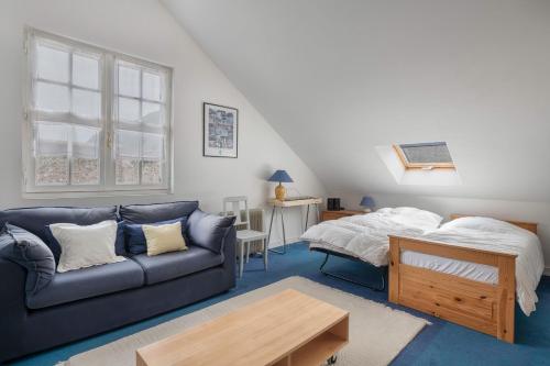 Posteľ alebo postele v izbe v ubytovaní Belle maison pour 7 au coeur des marais salants