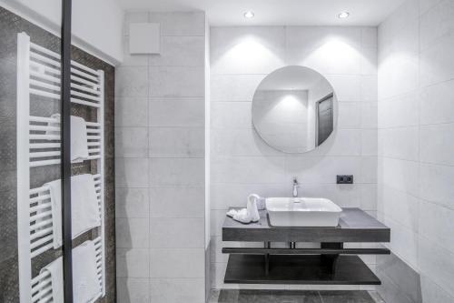 Koupelna v ubytování B&B Zur Traube
