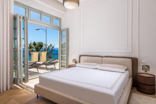 Ένα ή περισσότερα κρεβάτια σε δωμάτιο στο Plaza Apartments
