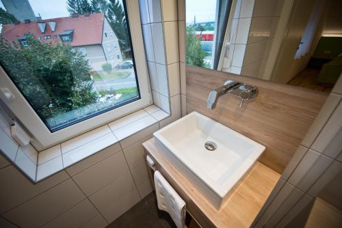 Koupelna v ubytování Hotel Restaurant Meyer